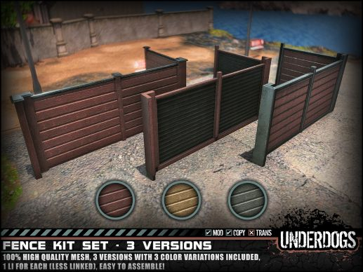 [UnderDogs] - Urban Fence Kit - SETS (3 Variations)