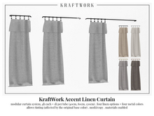 KraftWork Accent Linen Curtain (Add Me)