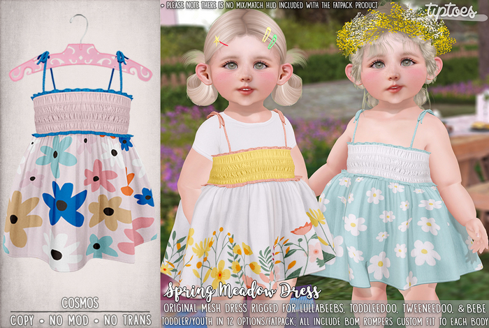 . tiptoes - Spring Meadow Dress - Cosmos