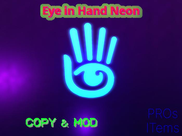 Eye in Hand Neon