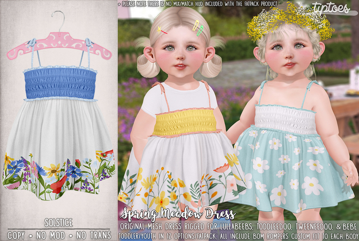 . tiptoes - Spring Meadow Dress - Solstice