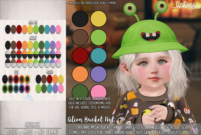 . tiptoes - Alien Bucket Hat - FP