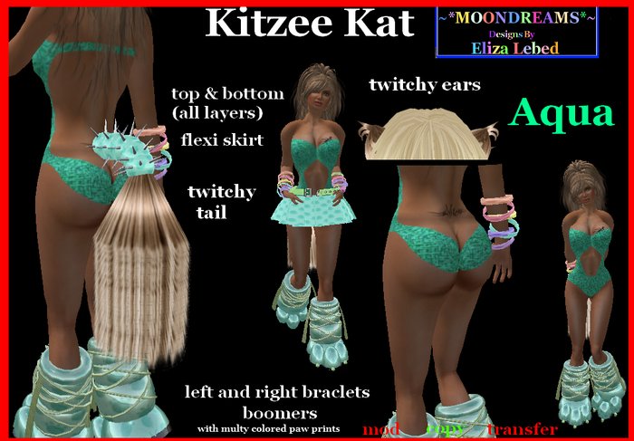 Kitzee Kat Aqua