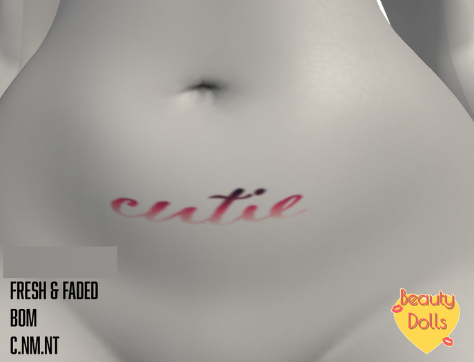 BEAUTY DOLLS - CUTIE BELLY TATTOO BOM