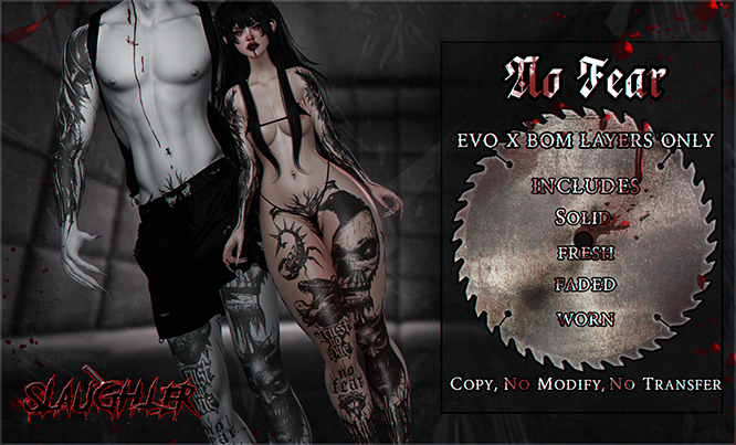 Slaughter - No Fear Tattoo