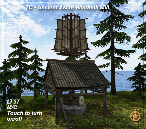 TC - Ancient Asian Windmill Mill