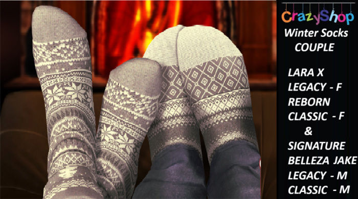 Crazy Winter Socks Couple
