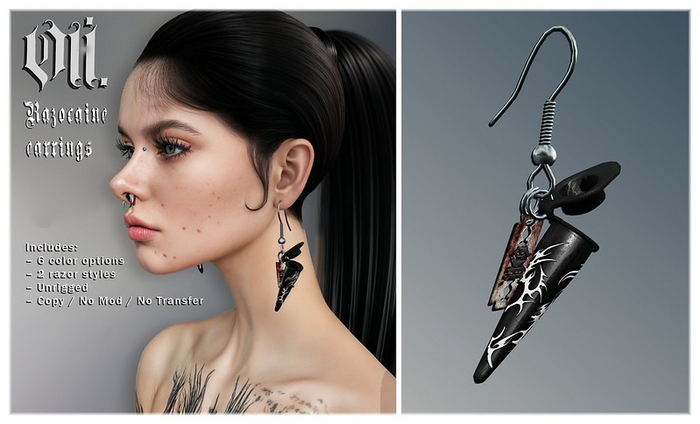 -OUI- Razocaine Earrings  FATPACK