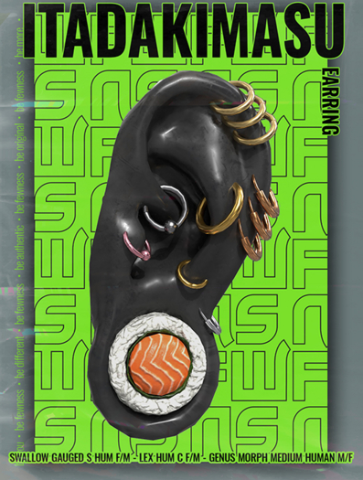 Fewness/Itadakimasu Earring