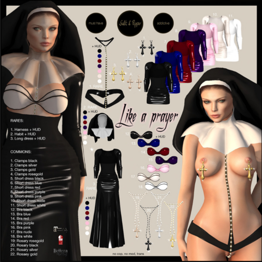 S&P Like A Prayer - long dress - RARE