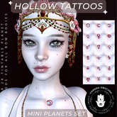 Camera Obscura Sigil Tattoos: *Hollow* Mini Planets Set