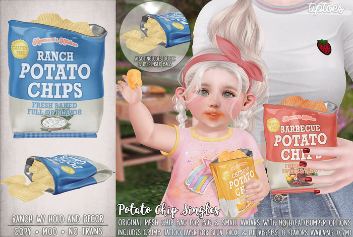 . tiptoes - Potato Chip Singles - Ranch