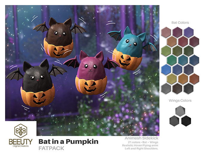 Beeuty - Bat In a Pumpkin Animesh FATPACK
