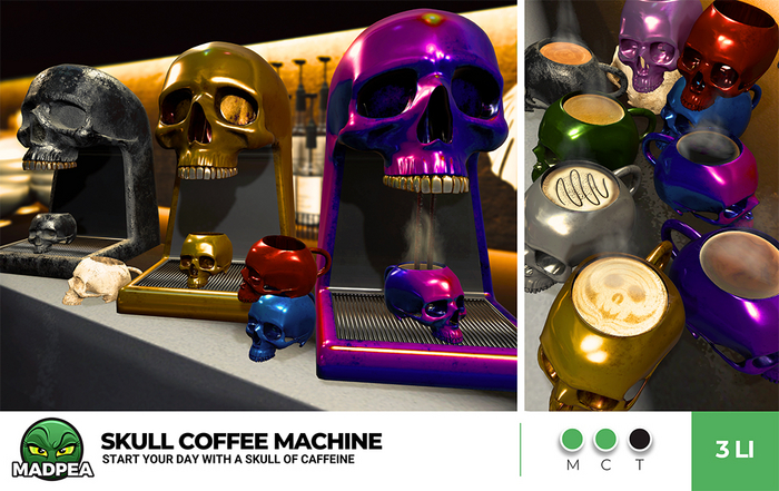 MadPea Skull Coffee Machine
