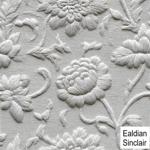 Floral White Embroidered Seamless Texture