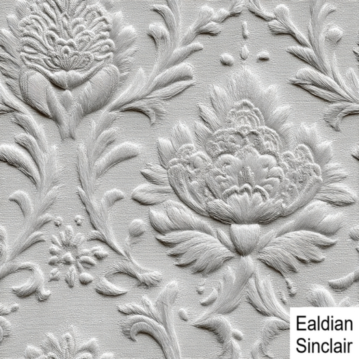 White Embroidered Floral Seamless Texture