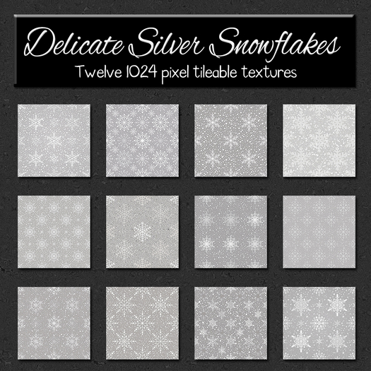 *Wallflowers* Delicate Silver Snowflakes