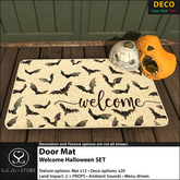 SaCaYa - Door Mat - Welcome Halloween SET