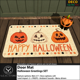 SaCaYa - Door Mat - Halloween Greeting SET
