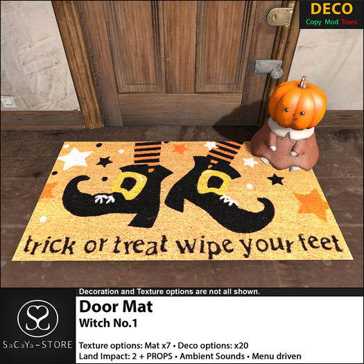 SaCaYa - Door Mat - Witch No.1
