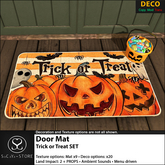 SaCaYa - Door Mat - Trick or Treat SET