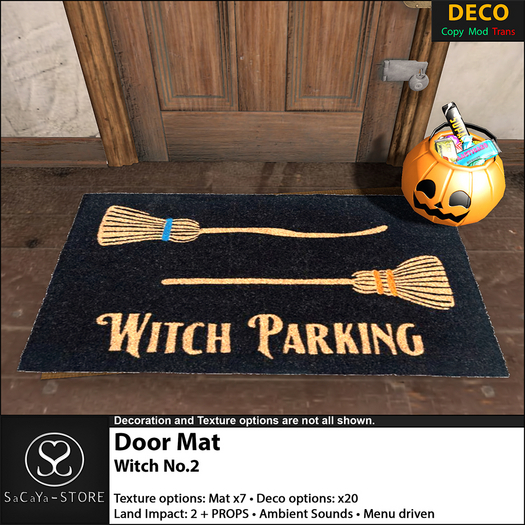 SaCaYa - Door Mat - Witch No.2