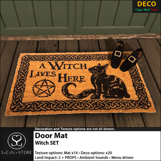 SaCaYa - Door Mat - Witch SET