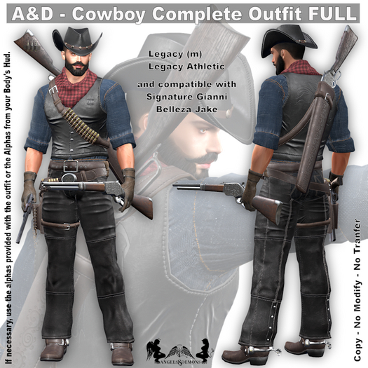 A&D Cowboy Complete Outfit FULL