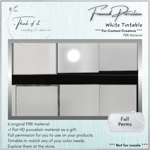 {ToI} Material - Framed Porcelain - Full Perms