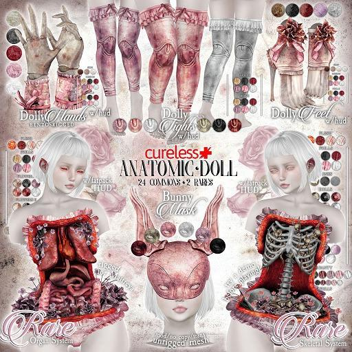 CURELESS [+] Anatomic Doll / Bunny Mask / BLACK