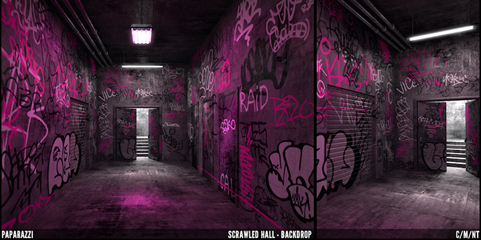 Paparazzi - BACKDROP - Scrawled Hall 2