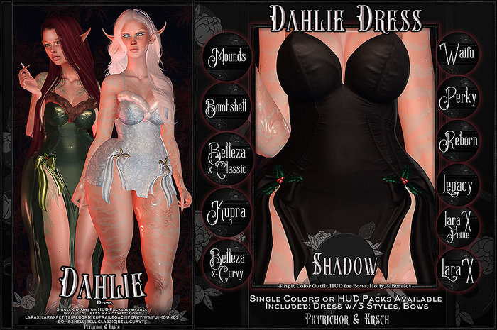 :[P&E]:- Dahlie - Single - Shadow