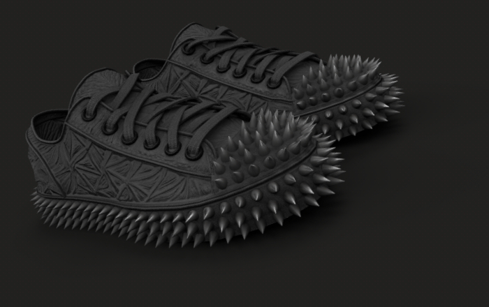 P9/// DOUBLET SPIKY KICKS {BLK}