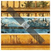 TB - SEAMLESS ROMAN PANORAMIC FRESCO PACK THREE