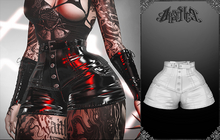 ABSENCE - Rea Shorts White