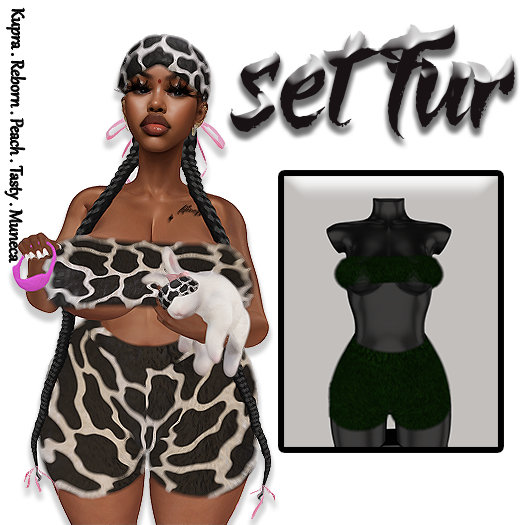 .DIOVA. SET FUR [GREEN]