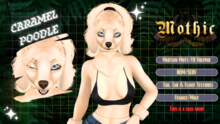 ::M:: MOTHIC Caramel Poodle