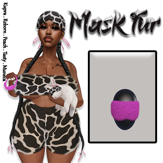 .DIOVA. Mask Fur [ PINK ]
