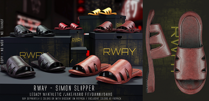 RWAY - Simon Slipper Mahogany