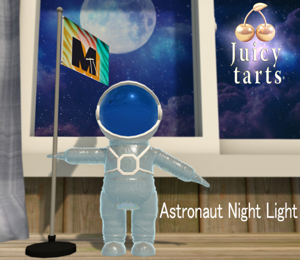 Astronaut Night Light - Retro 80s