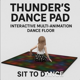 ⚡ Thunder’s Dance Pad – Interactive Multi-Animation Dance Floor