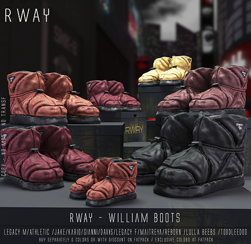 RWAY - William  Boots  Fatpack