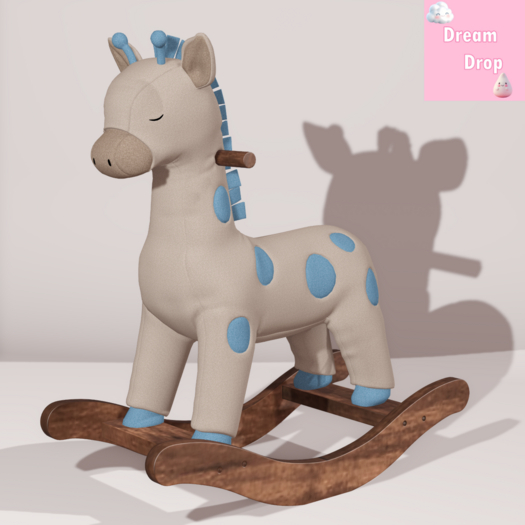 Giraffe Rocking Toy- Blue (Rezz/Add)