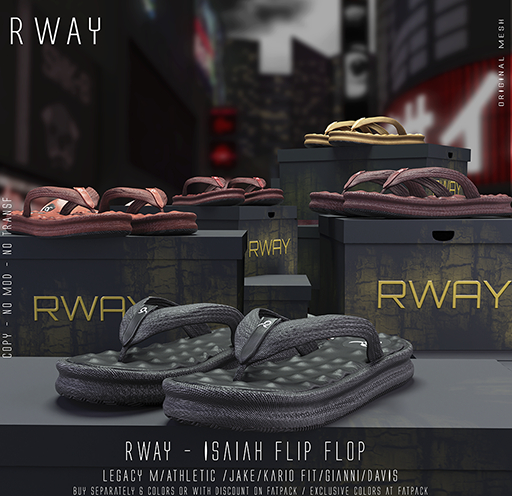 RWAY -Isaiah Flip Flop Fatpack