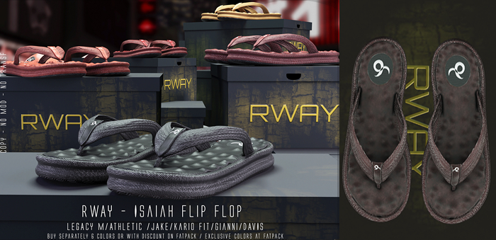 RWAY -Isaiah Flip Flop Walnut