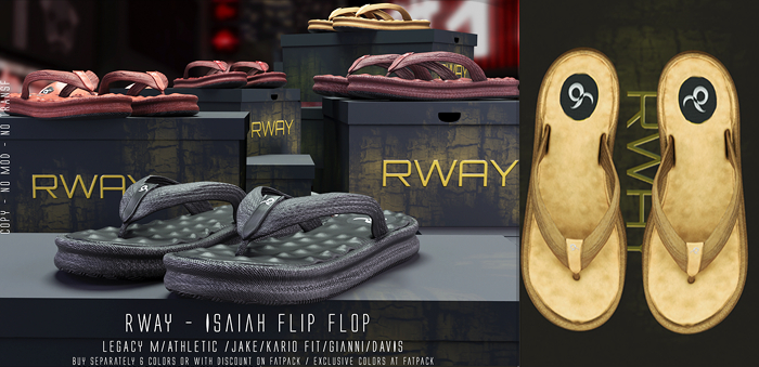 RWAY -Isaiah Flip Flop Russet