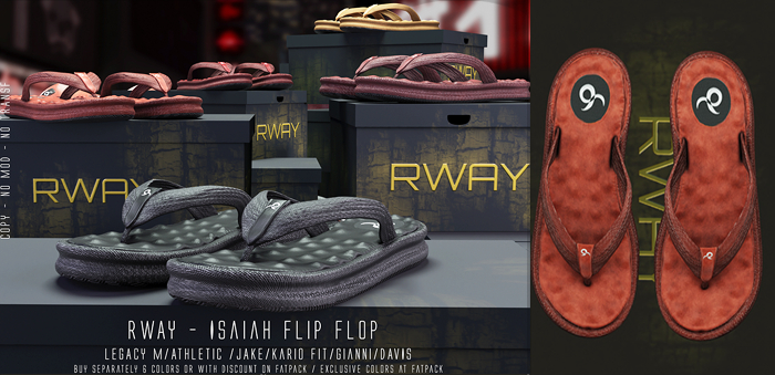 RWAY -Isaiah Flip Flop Chestnut