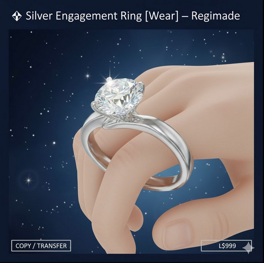 Silver Engagement Ring