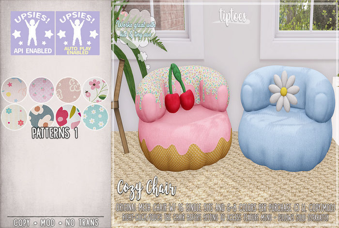 . tiptoes - Cozy Chair - Patterns 1