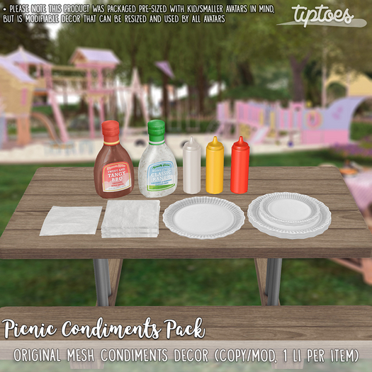 . tiptoes - Picnic Condiments Pack